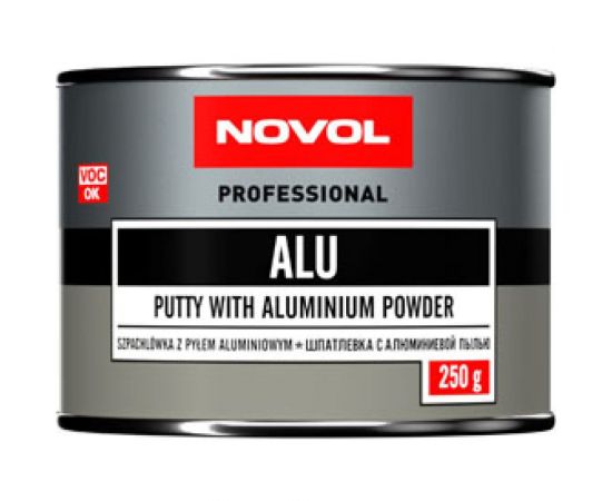 Автошпатлевка Novol ALU с алюминием 0.25 кг X6119889 – изображение 2