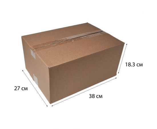Картонная коробка PACK INNOVATION Гофрокороб 38x27x18.3 см, объем 19 л, 10 шт IP0GK382718-10 – изображение 2