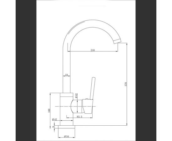 Кухонный Смеситель EMAR ECB - 3004 PVD dark – изображение 2