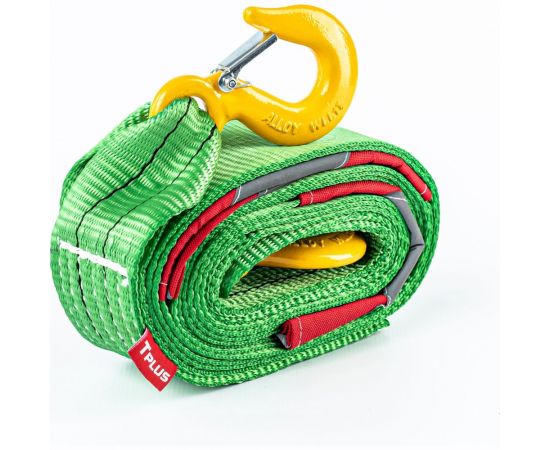 Буксировочный трос Tplus 6 т, 6 м, крюк/крюк, с флажками T002266 – изображение 3