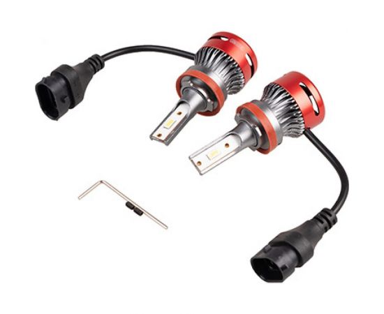 Автолампа-LED SKYWAY(аналог ксенона) H11(F8), 12/24V 25W 6000K 4000Lm 1-конт., 2 шт. S08701029 – изображение 4