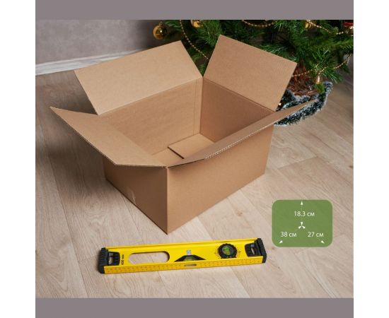 Картонная коробка PACK INNOVATION Гофрокороб 38x27x18.3 см, объем 19 л, 10 шт IP0GK382718-10 – изображение 4