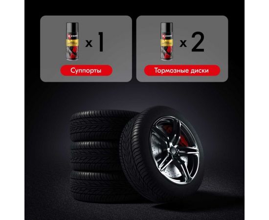 Эмаль для суппортов KERRY красная, аэрозоль, 520 мл 11604755 – изображение 6