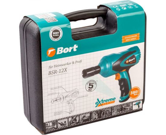 Проводной автомобильный гайковерт BORT BSR-12X 91275837 – изображение 8