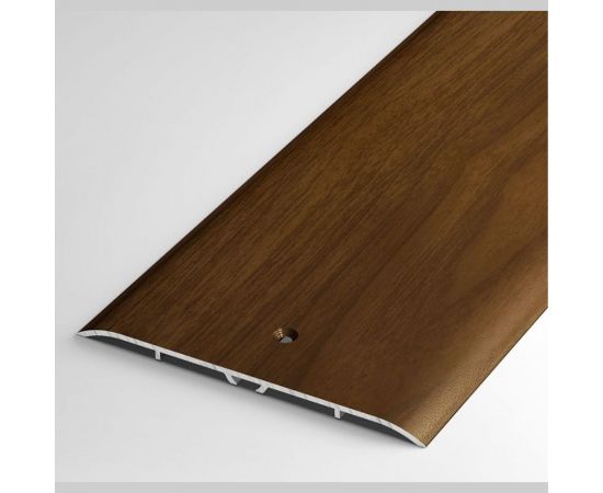 Порог прямой алюминиевый (100 мм; 0.9 м; декоративный; венге) Лука 00000001517 