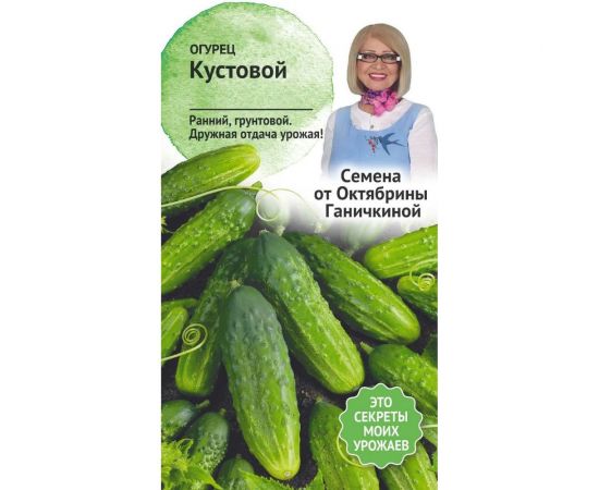 Семена ОКТЯБРИНА ГАНИЧКИНА Огурец Кустовой 0.3 г 119197 
