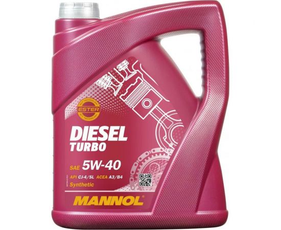Синтетическое моторное масло MANNOL DIESEL TURBO 5W40 5 л 1011 