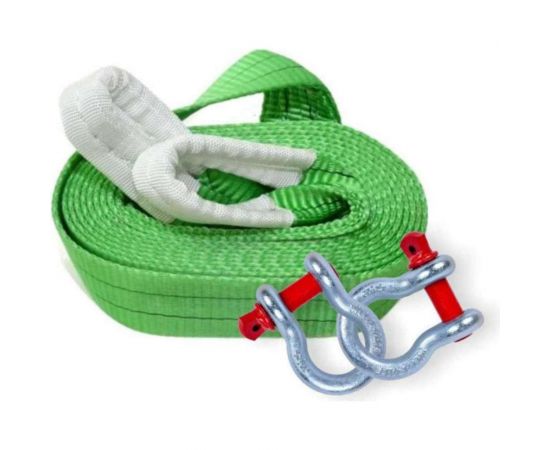 Буксировочный текстильный трос ООО КанТраст 12 т, 5 м, скоба-скоба tbt125000ss 