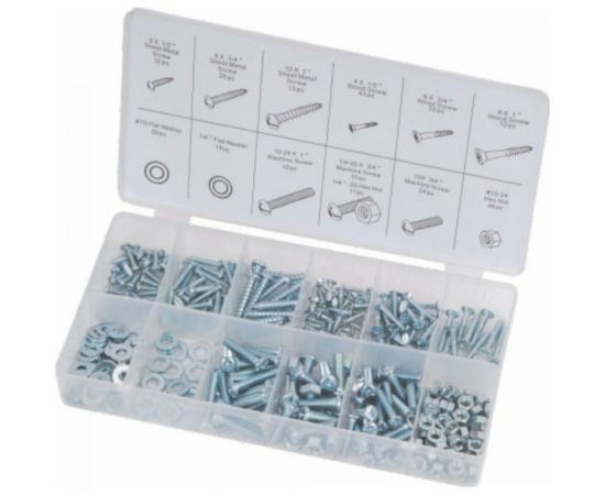 Набор метрических гаек и болтов Сервис Ключ 347 предметов 73347 