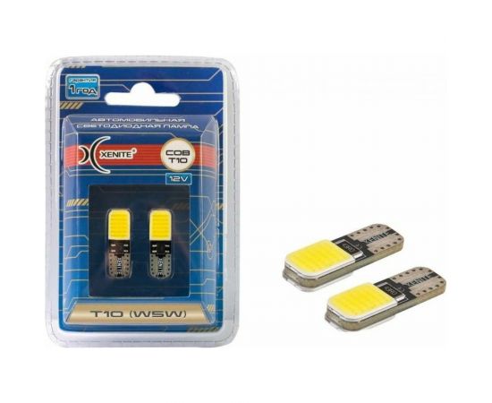 Автомобильная лампа XENITE COB T10, 5000 K, 9-15 В, Т10/W5W, 170 Лм, 2 шт. 1009440 