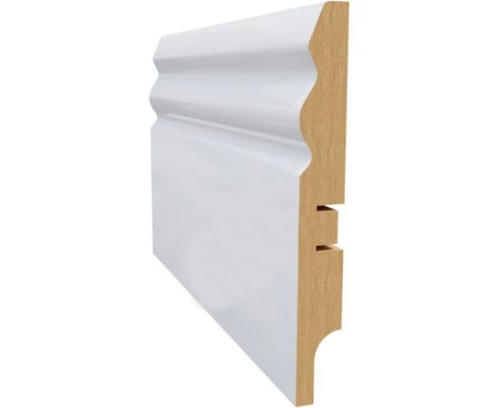 Плинтус белый МДФ LATO 16х120х2400 мм AGIS LT-206-120 