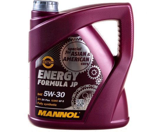 Синтетическое моторное масло MANNOL ENERGY FORMULA JP 5W30 4 л 1060 