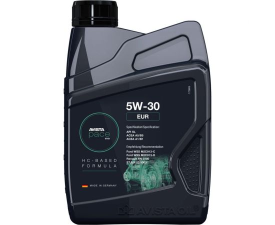 Моторное масло AVISTA PACE EVO EUR SAE 5W-30 4л 155153 