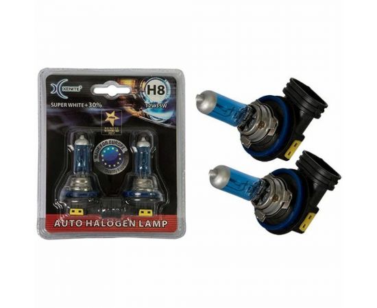 Автомобильная лампа XENITE SUPER WHITE H8, PGJ19-1, 12 В, 2 шт. 1007047 