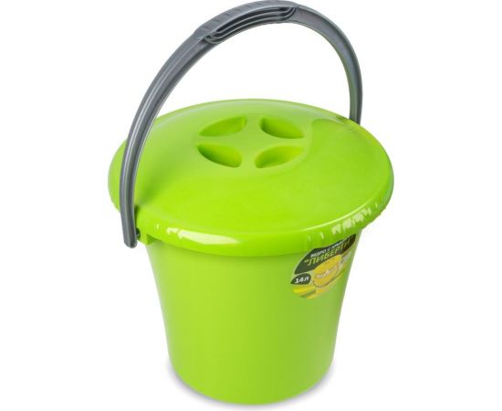 Ведро Martika Либерти 14 л, с крышкой, салатовое С605КСАЛ 