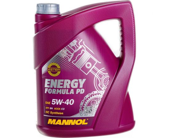 Синтетическое моторное масло MANNOL ENERGY FORMULA PD 5W40 5 л 4014 