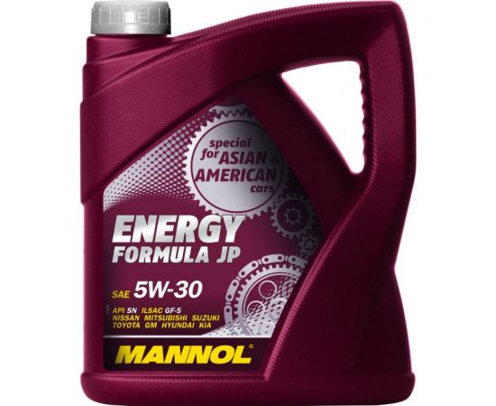 Синтетическое моторное масло MANNOL ENERGY FORMULA JP 5W30 4 л 1060 – изображение 2