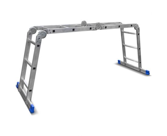 Алюминиевая лестница-трансформер LadderBel 4 секции по 3 ступени LT433 – изображение 2