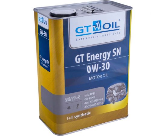 Масло GT1 0W-30, API SN/CF, 4л GT OIL 8809059408568 – изображение 2