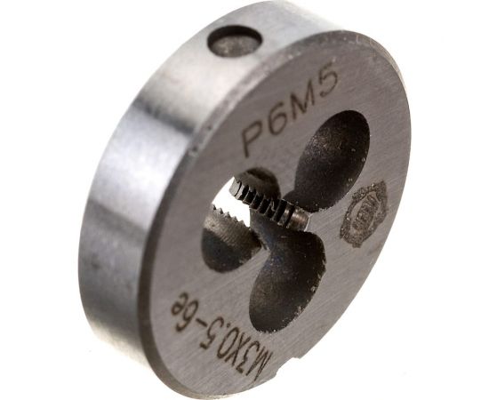 Плашка М 3 х0.5 Р6М5 6е ТМ Туламаш 143212 – изображение 2