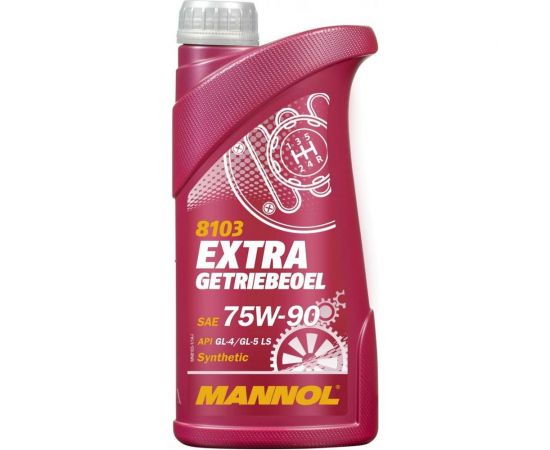 Синтетическое трансмиссионное масло MANNOL EXTRA GETRIEBEOEL 75W90 1 л 1304 – изображение 2