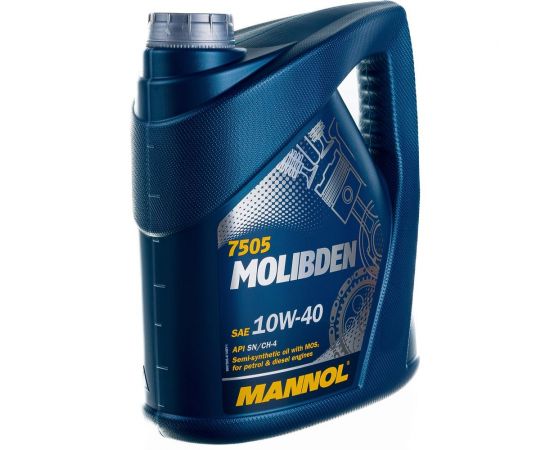 Полусинтетическое моторное масло MANNOL MOLIBDEN 10W40, 4 л 75054 – изображение 2