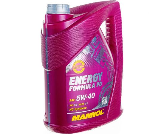 Синтетическое моторное масло MANNOL ENERGY FORMULA PD 5W40 5 л 4014 – изображение 2
