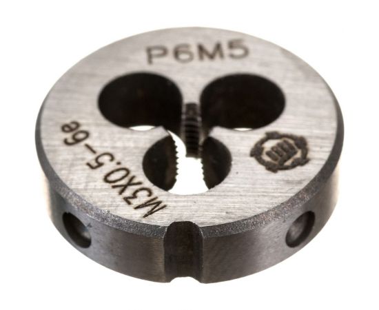 Плашка М 3 х0.5 Р6М5 6е ТМ Туламаш 143212 – изображение 3