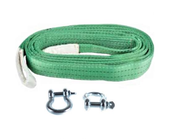 Буксировочный текстильный трос ООО КанТраст 12 т, 5 м, скоба-скоба tbt125000ss – изображение 3