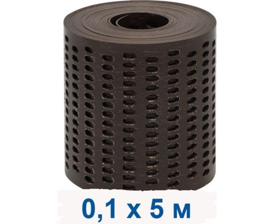 Вентиляционная карнизная лента ПРОТЭКТ высота 10 см, длина 5 м, коричневый ЛВ-10/5 кор – изображение 4