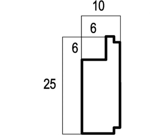 Интерьерный багет Cosca 102-15 25 мм, слоновая кость СПБ019722 – изображение 5