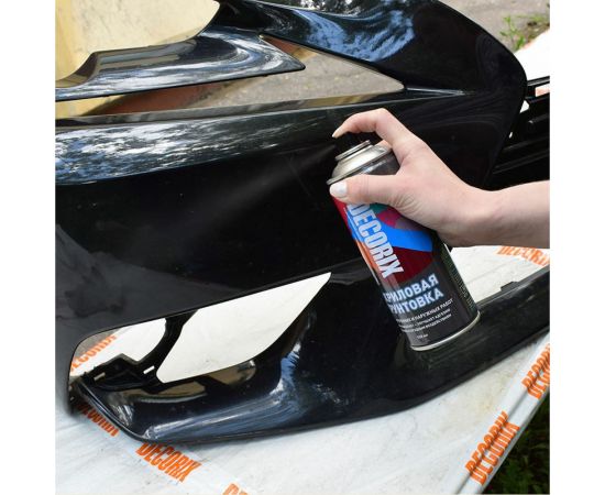 Аэрозольная акриловая грунтовка Decorix (матовая; серая; 520 мл) 0108-10 DX – изображение 5