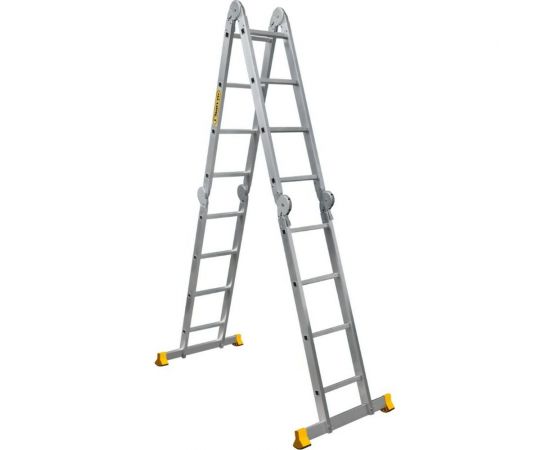 Алюминиевая профессиональная четырехсекционная шарнирная лестница Алюмет Серия Т4 Т 433 – изображение 5