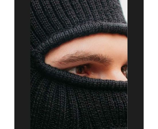 Трикотажная шапка-маска ООО ГУП Бисер черная 2000271683153 – изображение 5