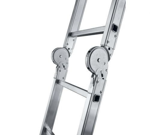 Алюминиевая профессиональная четырехсекционная шарнирная лестница Алюмет Серия Т4 Т 433 – изображение 6