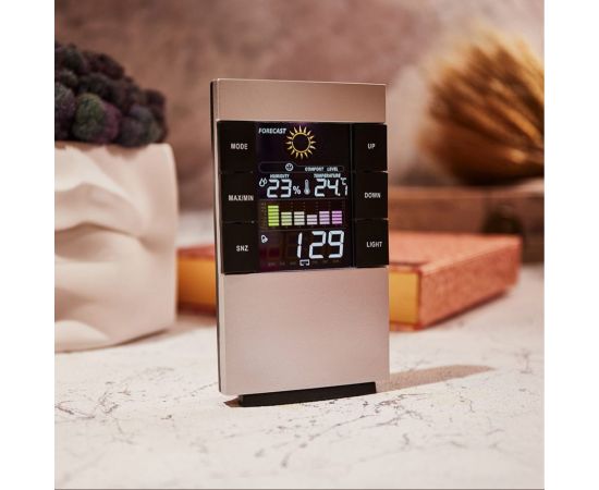 Комнатная метеостанция с часами и будильником REXANT 70-0599 – изображение 7