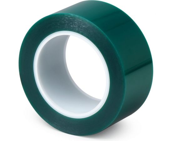 Малярная лента для порошковой покраски Пэт FOLSEN 50мм х 66м зеленая 062316650 
