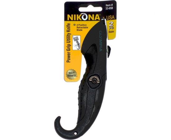 Нож с выдвижным лезвием с алюминиевым эргономичным корпусом NIKONA 33-058 