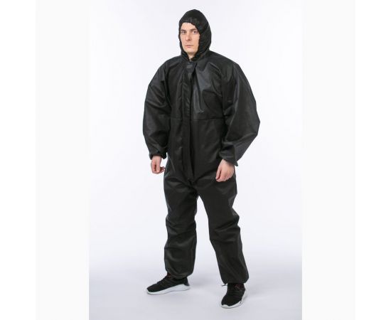Многоразовый защитный комбинезон Каспер, черный, плотность 60 г/м2, размер 3xl, рост 170-176 45000 