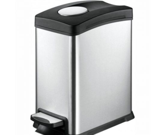 Урна PRIMANOVA 12 л, с педалью, прямоугольная, металл D-14661 