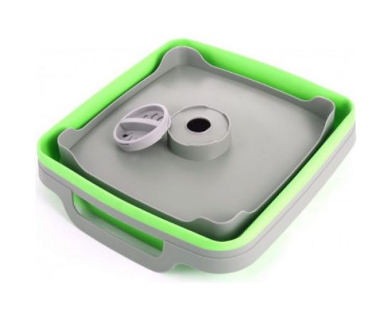 Пластиковая складная корзина-раковина с ручками BRADEX 9л, зеленая TD 0534 