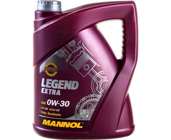 Синтетическое моторное масло MANNOL LEGEND EXTRA 0W30, 5л 79195 