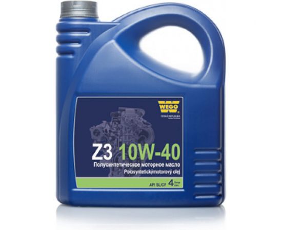 Моторное масло WEGO Z3 полусинтетическое, 10W-40, SL/CF, 4 л 4627089060877 