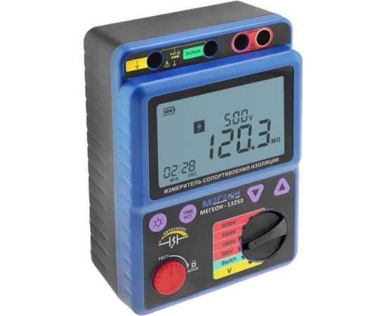 Измеритель сопротивления изоляции – мегаомметр МЕГЕОН 13250 к0000021133 