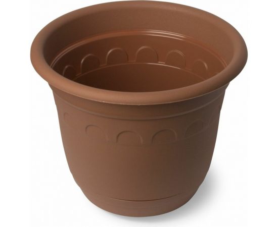 Горшок Колывань с поддоном Martika 3.7 л, диам. 22 см, терракотовый С94Т 