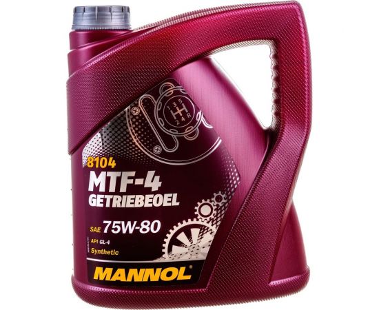 Синтетическое трансмиссионное масло MANNOL MTF-4 GETRIEBEOEL 75W80 4 л 81044 