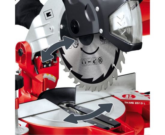 Торцово-усорезная пила Einhell TC-MS 2513 L 4300850 – изображение 2