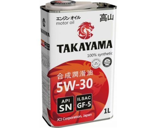 Моторное масло Takayama синтетическое, SAE 5W30, ILSAC GF 5, API SN, 1 л 605042 – изображение 2