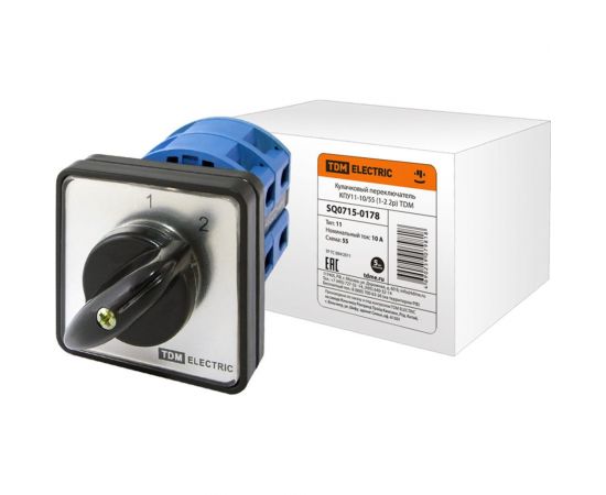 Кулачковый переключатель TDM КПУ11-10/55 1-2 2р SQ0715-0178 – изображение 2
