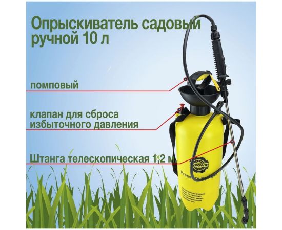 Садовый помповый опрыскиватель TORGWIN 10 л T214770 – изображение 2